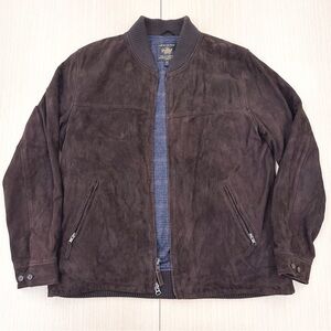 Golden Bear Suede Jacket in Dark Brown